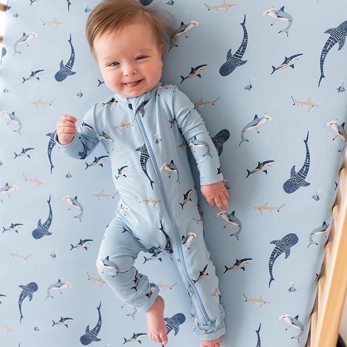 KYTE BABY Unisex Rayon Made From Bamboo Zippered Rompers 0-24 Months