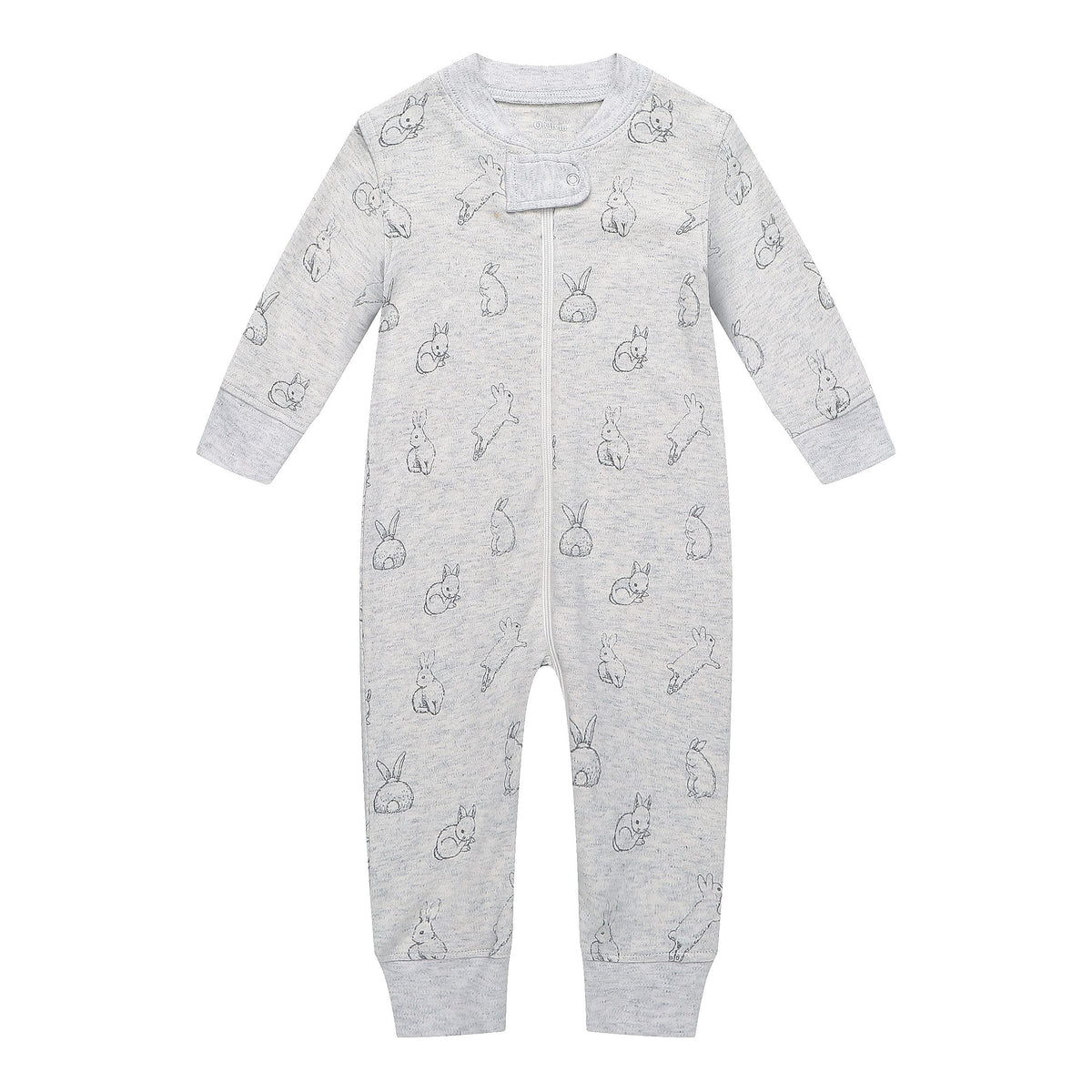 Owlivia Organic Cotton Baby Boy Girl Zip up Sleep N Play, Footless, Long Sleeve(18-24 Months, Pink Deer)