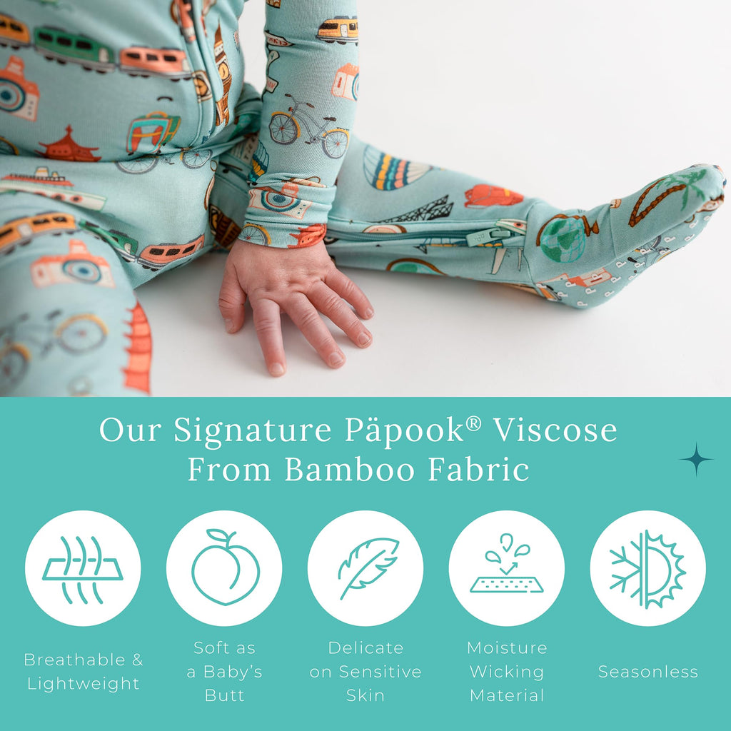 Posh Peanut Convertible Baby Sleepers, Boy Toddlers Footless Pajamas