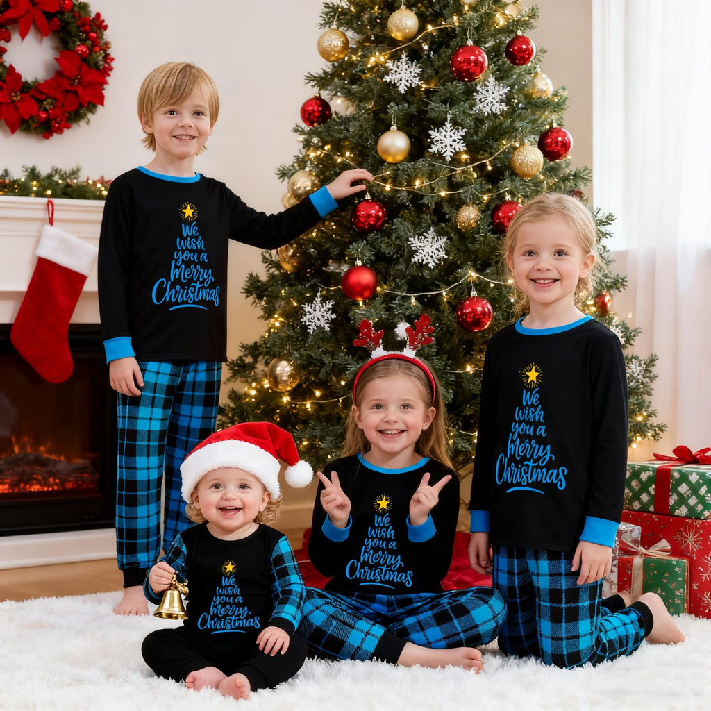 Awoscut Family Christmas Pajamas Matching Pajamas for Family, Xmas PJs Sets Holiday Sleepwear (on-25, Kids, 6 Years)