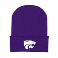 College Baby Infant Knit Cap Kansas State Wildcats Logo - Purple - Newborn