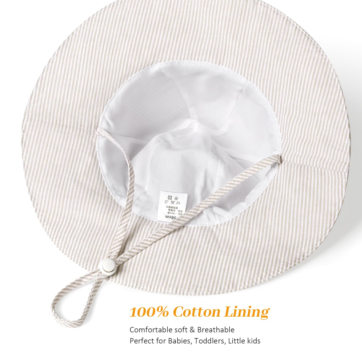 Baby Girl Sun Hat Kids Summer Beach Wide Brim Hats Toddler Bucket Hat 0-6M