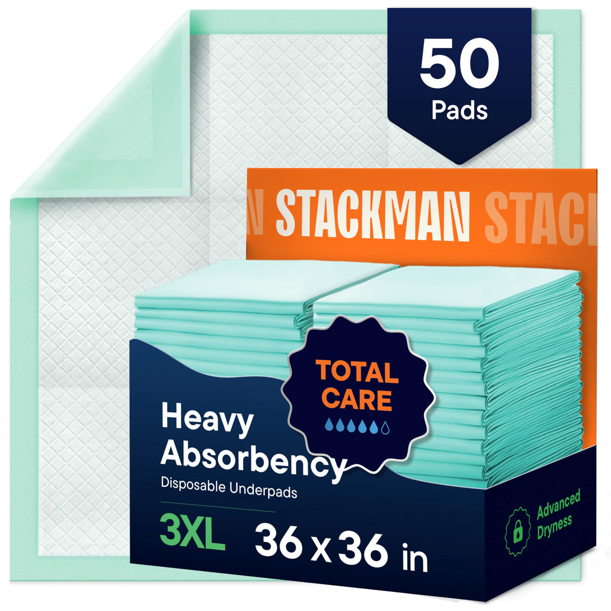 Chucks Super Soft Variety Pack - 3 Sizes - 15 Disposable Underpads - The Right Size for Every Need - (17X24", 23X36", 30X36") - Sample Our Range of Sizes or Pack Them for Your Trip