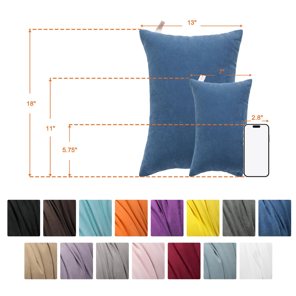 NTBAY Toddler Pillows, Down Alternative 13"x18" Pillows, Machine Washable - Soft and Breathable Travel Small Pillows for Sleeping, Ideal for Daycare, Crib, Cot, Red