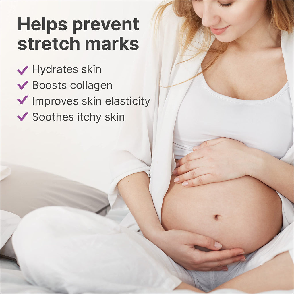 TriLASTIN Stretch Mark Cream for Pregnancy – Hydrating Belly Cream for Pregnant Women- Shea Butter & Vitamin E, Paraben Free, No Added Fragrances - Maternity Body Lotion – 4 oz, 2 Pack