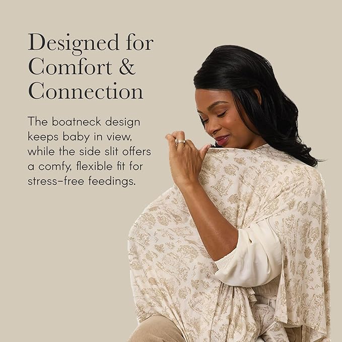 Solly Baby Nursing Cover, Ultra-Breathable, Lightweight Breastfeeding Cover-Up, Buttery-Soft Fabric, Universal Fit, Postpartum Essentials, Newborn Must Haves, Sage Chequer