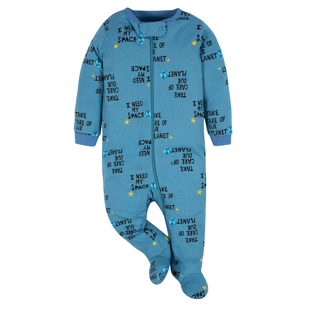 Gerber Baby Boys 4 Pack 'N Play Footie And Toddler Sleepers, Space, 3-6 Months US