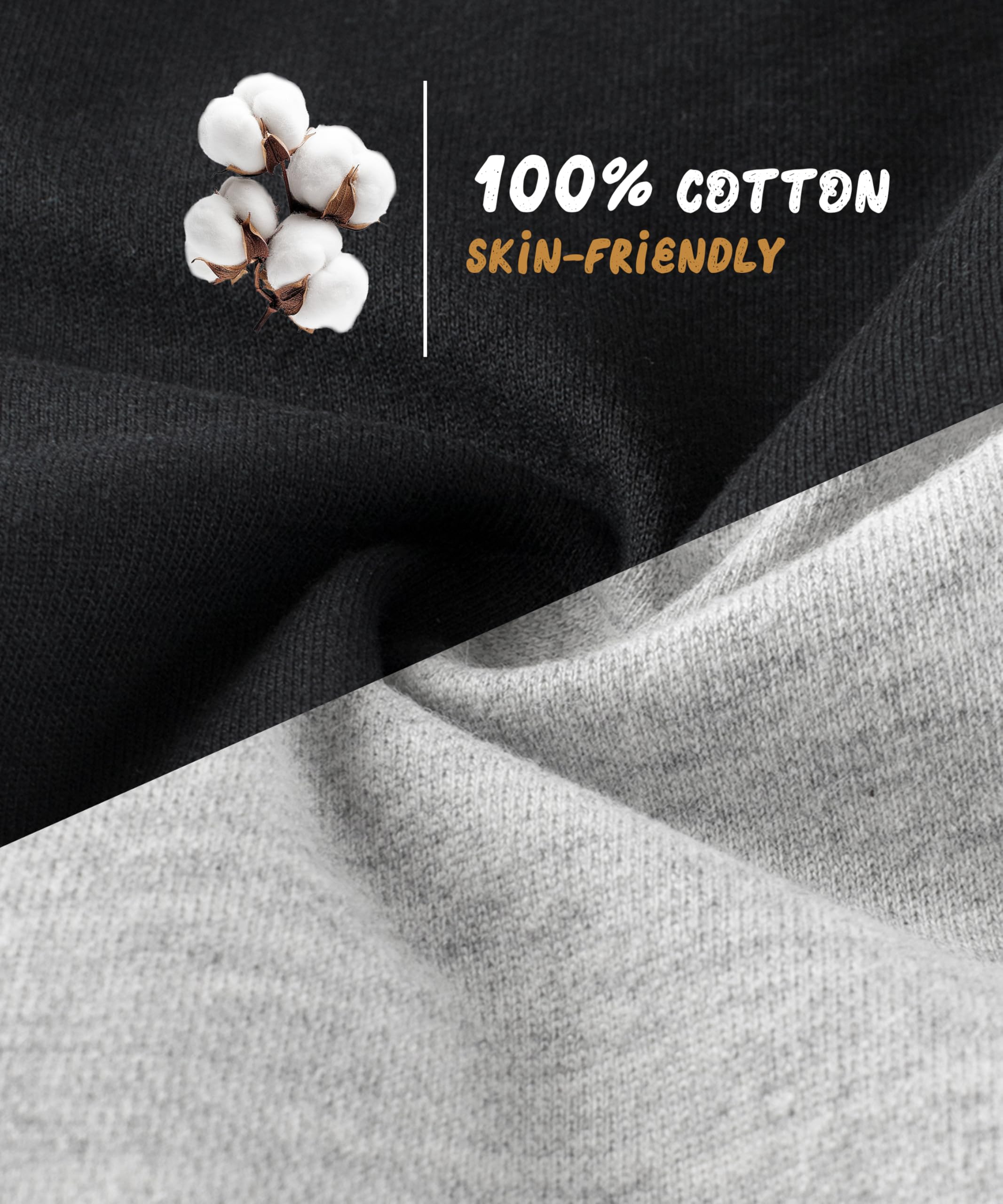 GFQLONG Toddler Boys Joggers Pants Cotton Kids Athletic Sweatpants 5-6T