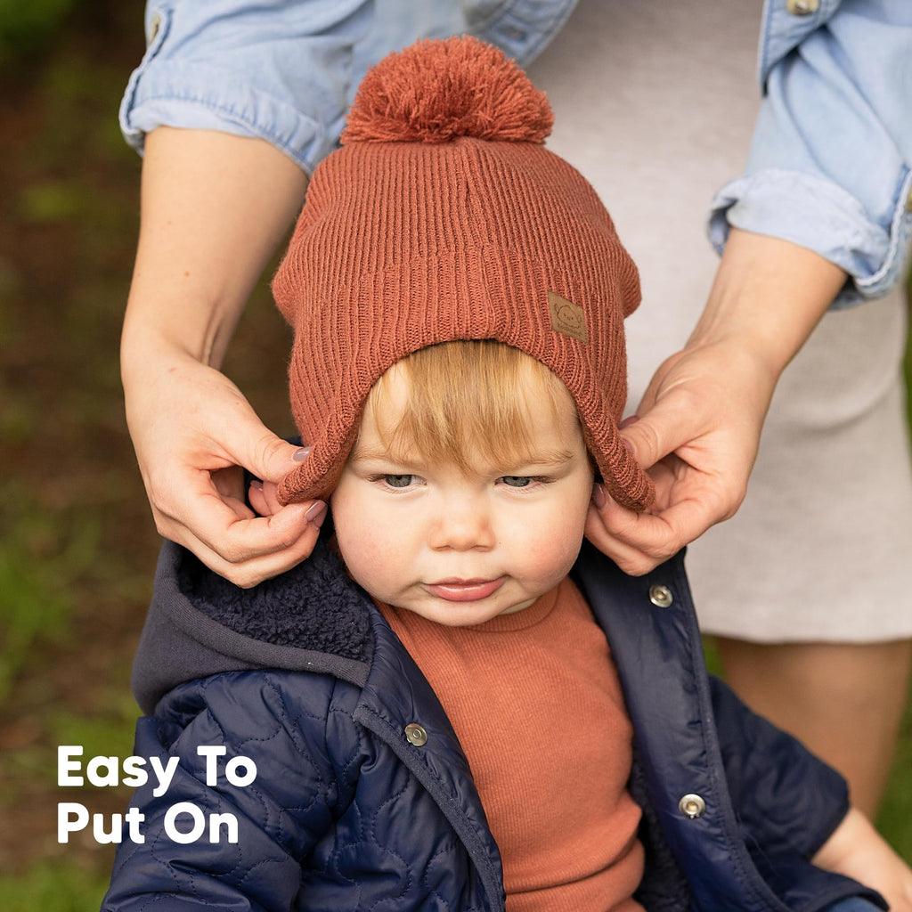 KeaBabies Baby Beanies, Winter Baby Hats for Boys, Girls (Latte, 6-36M)