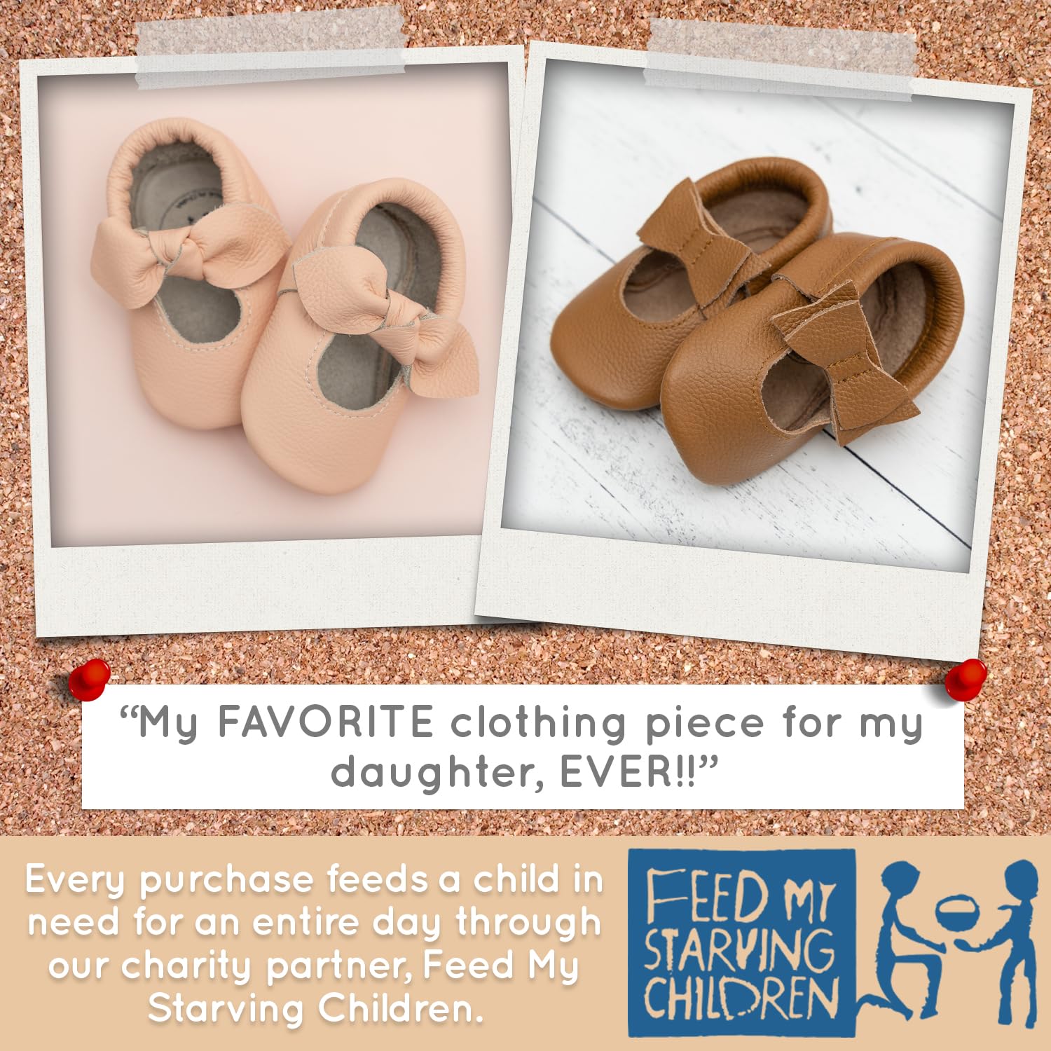 BirdRock Baby Bow and Knot Moccasins - Genuine Leather Baby Girl Shoes (Lavender Bow, US 3)
