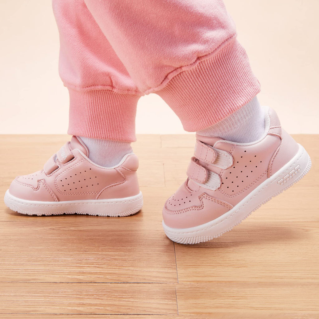 BMCiTYBM Baby Girl Sneakers Toddler Walking Shoes Pink Size 18-24 Months