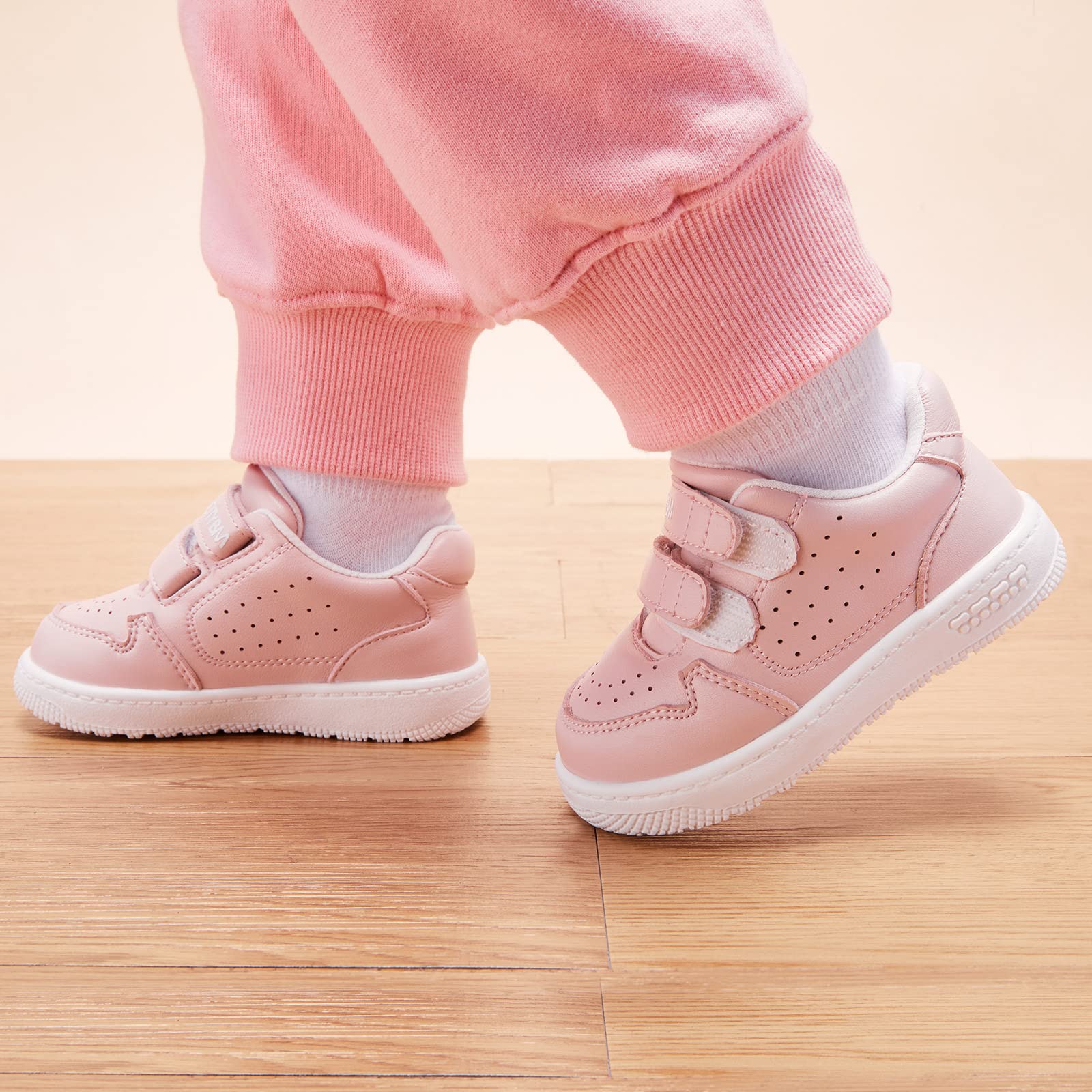 BMCiTYBM Baby Girl Sneakers Toddler Walking Shoes Pink Size 18-24 Months