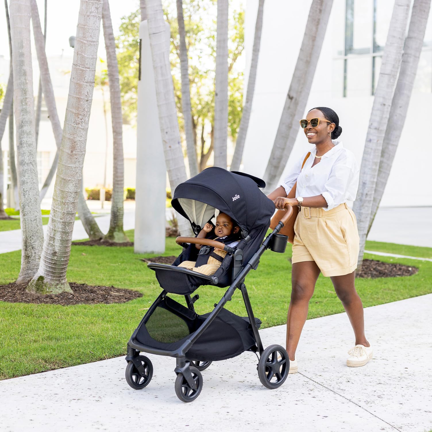 Joie Baby Ginger 4-in-1 Convertible Pramette Stroller, All-Terrain Wheels