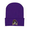 College Baby Infant Knit Cap East Carolina Pirates Logo - Purple - Newborn