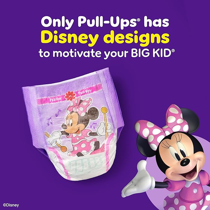 Pull-Ups Girls' Potty Training Pants, Size 2T-3T Training Underwear (16-34 lbs), 104 Count