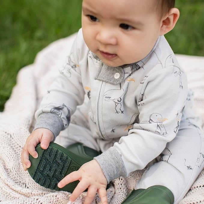 Burt’s Bees Baby Boys' One-Piece Sleep and Play 100% Organic Cotton PJs