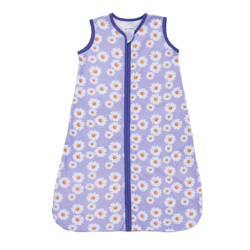 LollyBanks Baby Sleep Sack 6-12 Months for Girls, 100% Cotton Newborn Swaddle Sack with 2-Way Zipper, Soft and Airy Toddler Sleeping Bag, Newborn Essentials (Daisy Print)