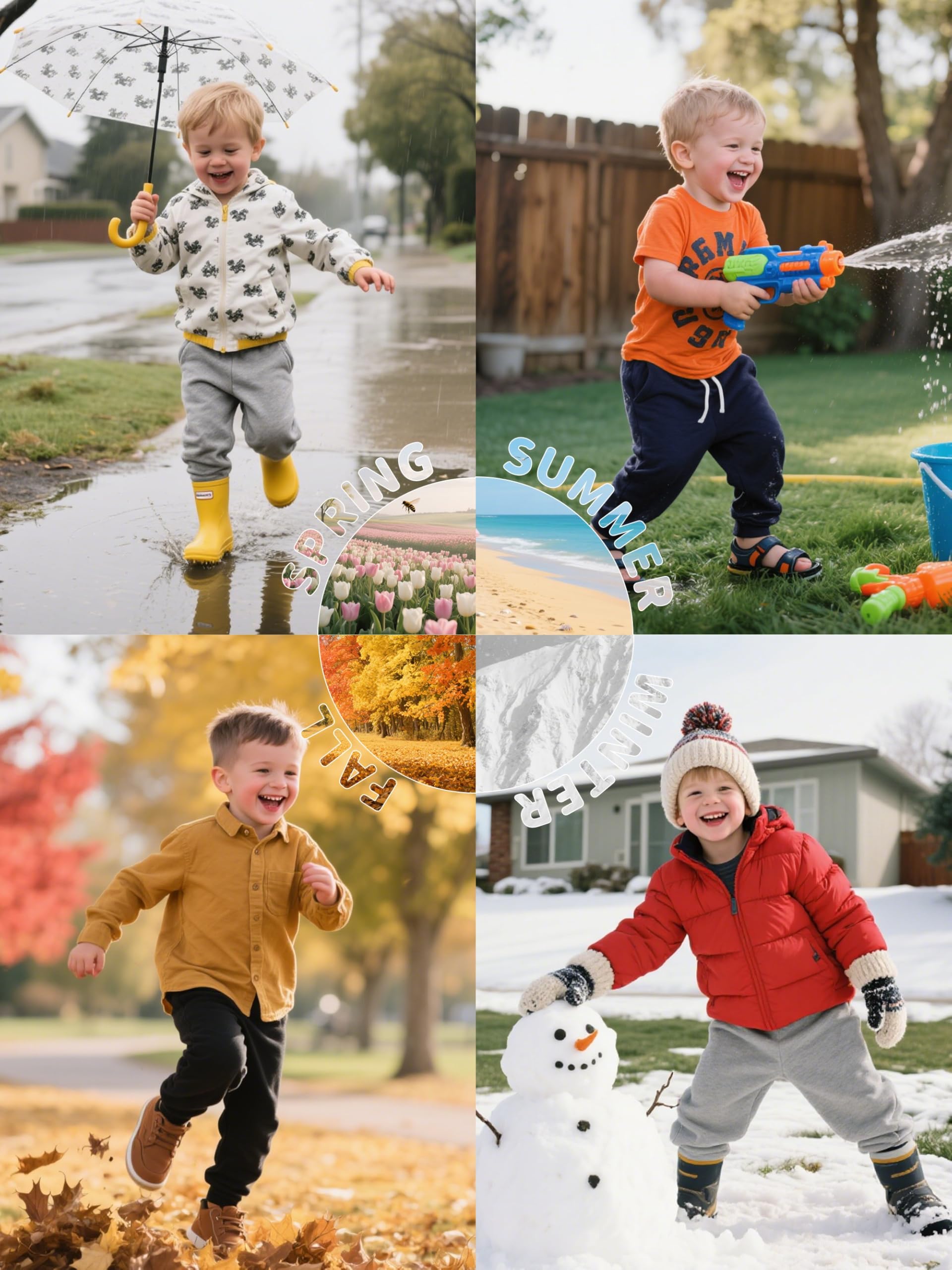 Feyoyi 3 Pack Fleece Toddler Boys Sweatpants Kids Joggers Soft Cotton Toddler Boys Girls Sweatpants with Pocket Drawstring