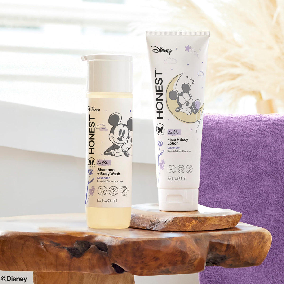 The Honest Company Shampoo, Body Wash & Lotion Bundle, Lavender, 18.5 fl oz