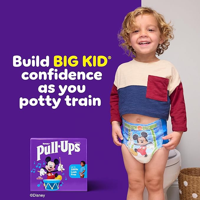 Pull-Ups Boys' Potty Training Pants, Size 3T-4T Training Underwear (32-40 lbs), 92 Count