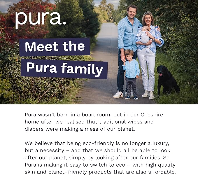 Pura Size 6 Eco-Friendly Diapers (29+ lbs) Totally Chlorine Free (TCF),Hypoallergenic, Soft Organic Cotton, Sustainable, up to 12 Hours Leak Protection, Allergy UK, 18 Count (Pack of 6),Total-108