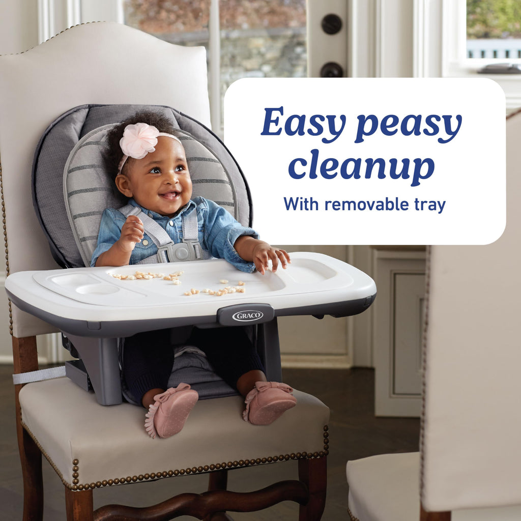 Graco Table2Table Premier Fold 7 in 1 Convertible High Chair | Converts to Dining Booster Seat Kids Table and More Maison