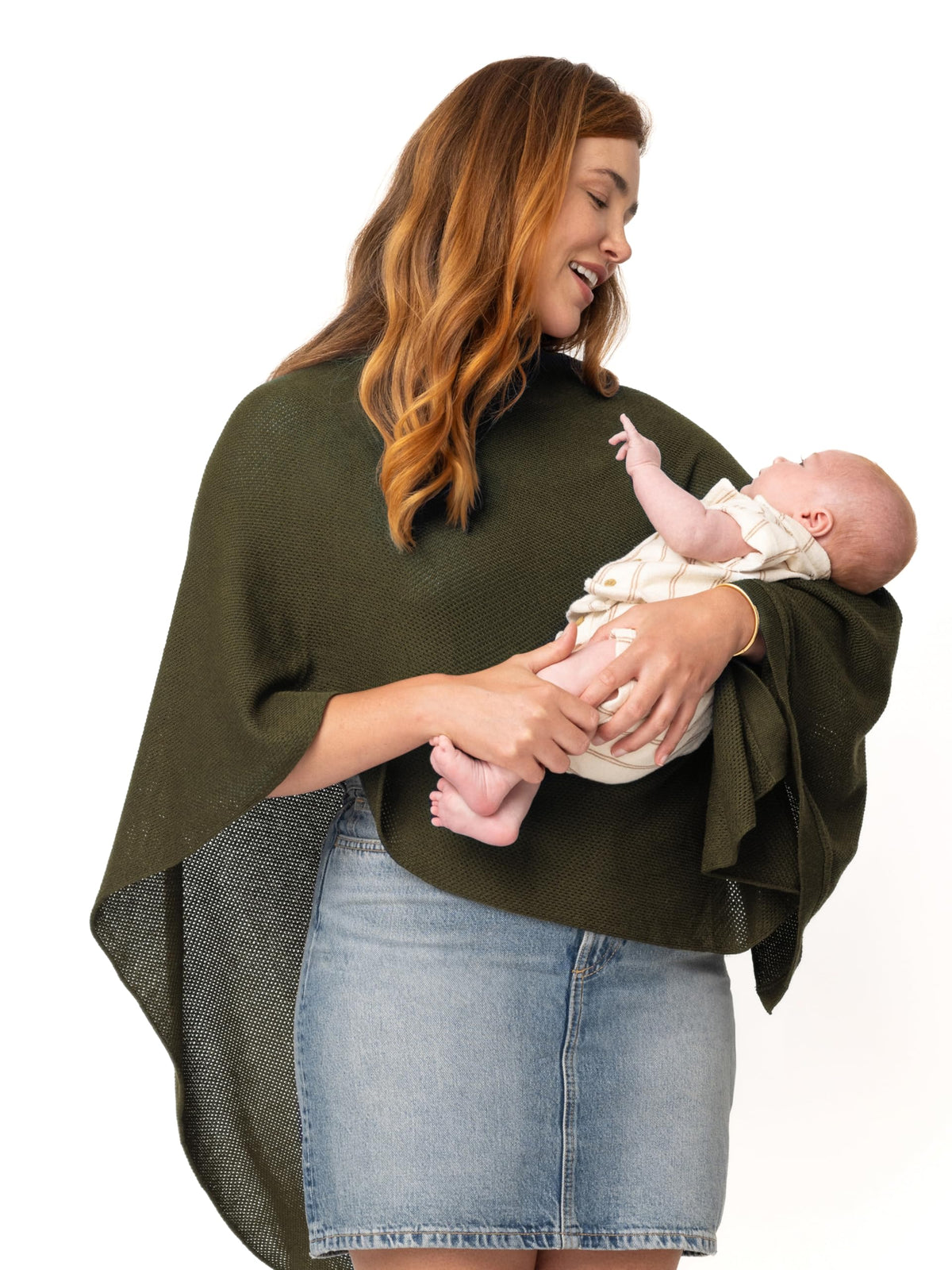 We are Amma | The Cocoon™ - Newborn Essentials Must Haves: Nursing Cover for Breast Feeding Essentials | Nursing Sweater Used as Breastfeeding Cover (Navy, One Size)
