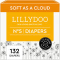 LILLYDOO Baby Diapers, Size 5 (24+ lbs), 132 Count, Hypoallergenic & TCF