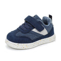 Apakowa Toddler Sneakers Baby Walking Shoes First Walker Sneakers Wide Toe Box Soft Sole Infant Toddler Casual Shoes for Boys Girls 6-24 Months Blue