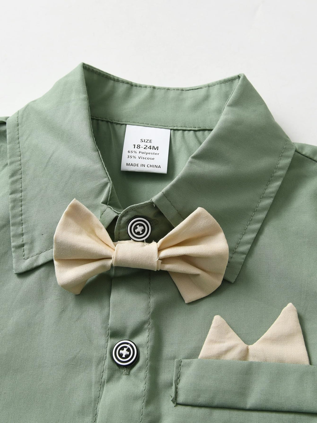 Boarnseorl Baby Boys Pants Sets,Toddler Gentleman Outfits, Infant Long Sleeve Shirt + Pants + Bow Tie + Suspenders,3-4Y