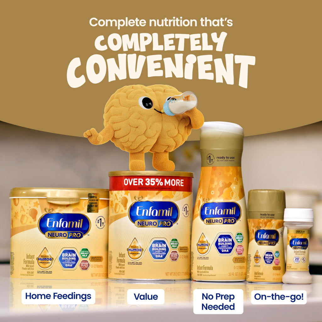 Enfamil NeuroPro Ready-to-Feed Baby Formula, 8 fl oz, 24 bottles