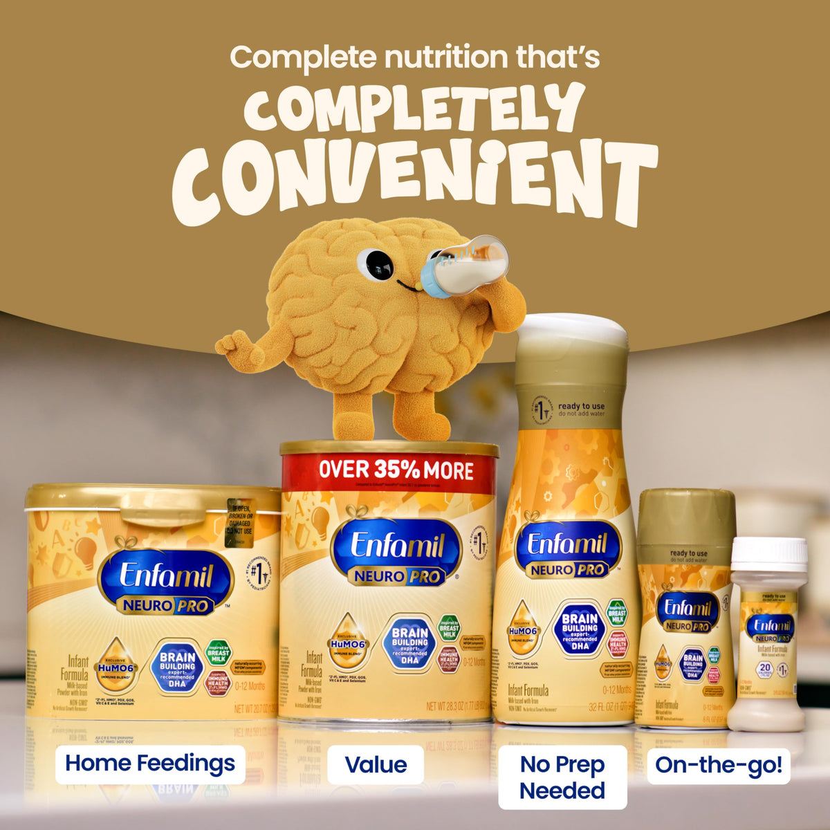 Enfamil NeuroPro Ready-to-Feed Baby Formula, 8 fl oz, 24 bottles
