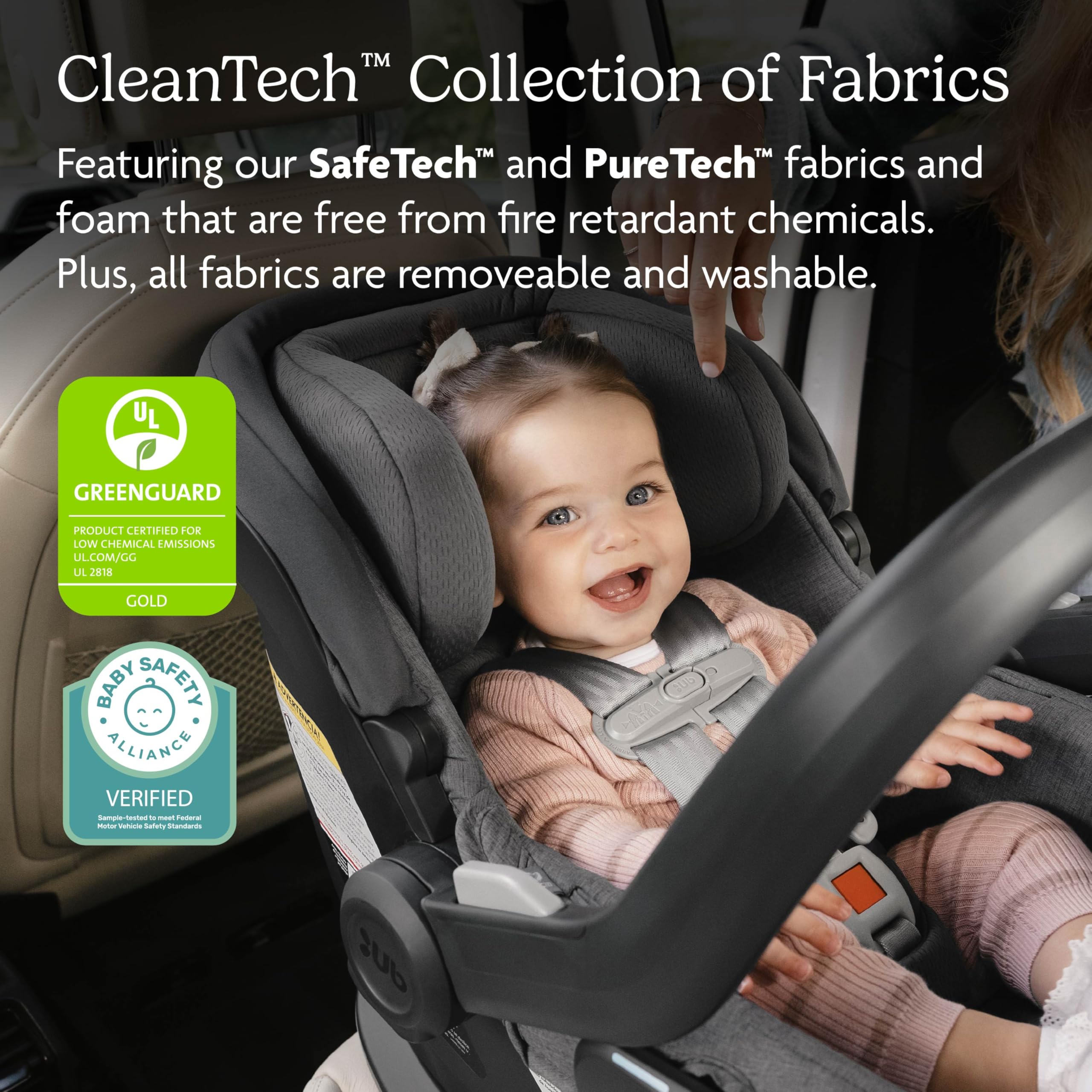 UPPAbaby Mesa V2 Infant Car Seat/Easy Installation/Innovative SmartSecure Technology/Base + Robust Infant Insert Included/Direct Stroller Attachment/Greyson (Charcoal Mélange)