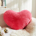 EastTree Heart Pillows, Carmine Heart Shaped Pillows, Ultra Soft Extra-Large Fluffy Pillows, Love Throw Pillows Gifts, Women Girls Living Room Decor 15x18 Inch