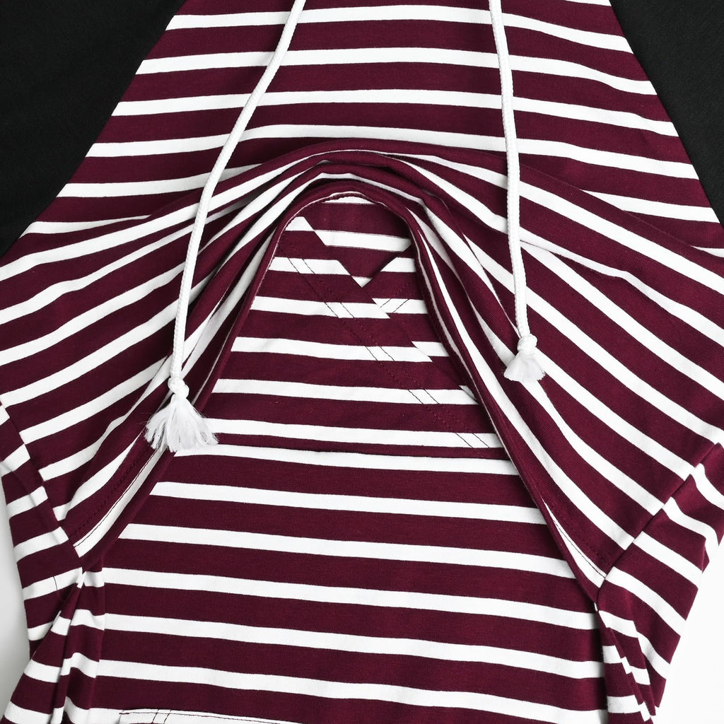 Women's Maternity Nursing Shirts Top Long Sleeves Breastfeeding Tops Casual Clothes with Kangaroo Pocket