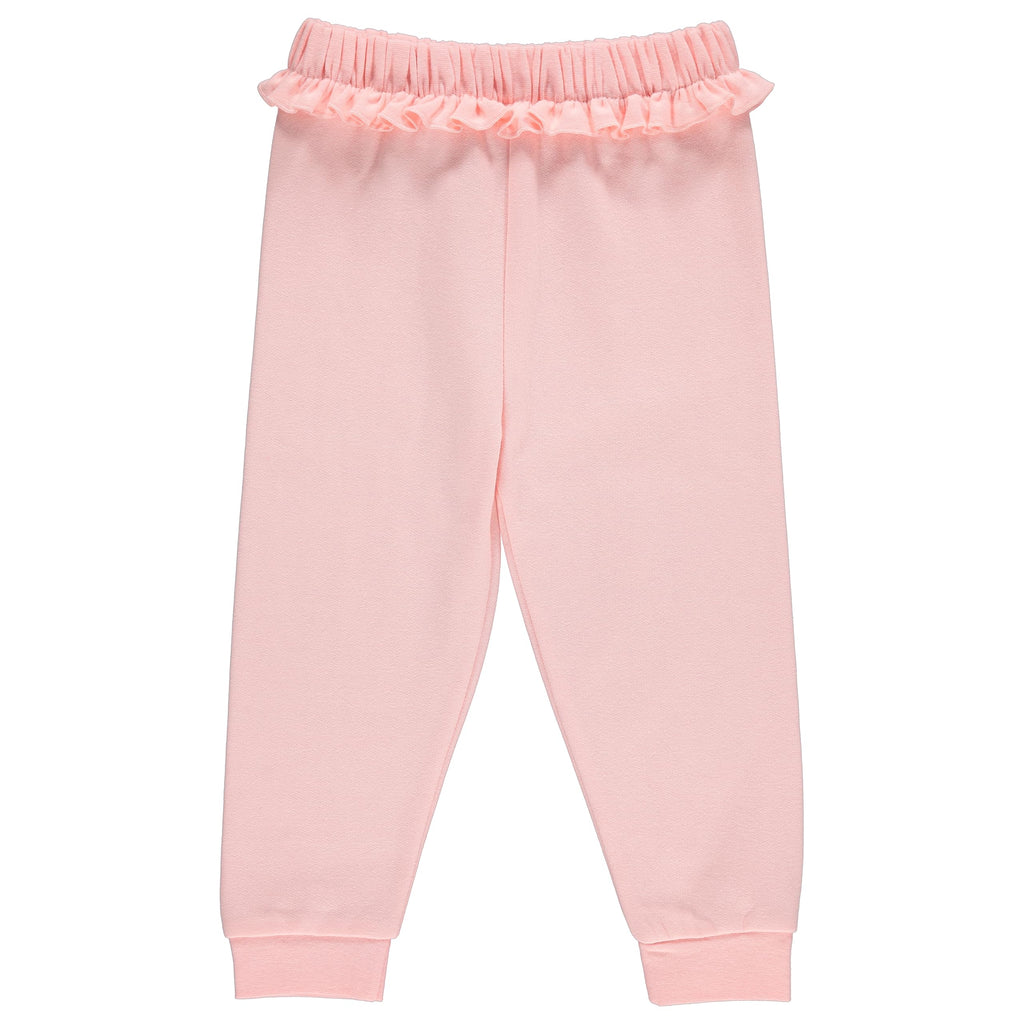 Cudlie 5-Pack Baby Girls Joggers - Lounge Pants, Active Sweatpants Sweats - Fleece Joggers for Girls, 9-12 Months