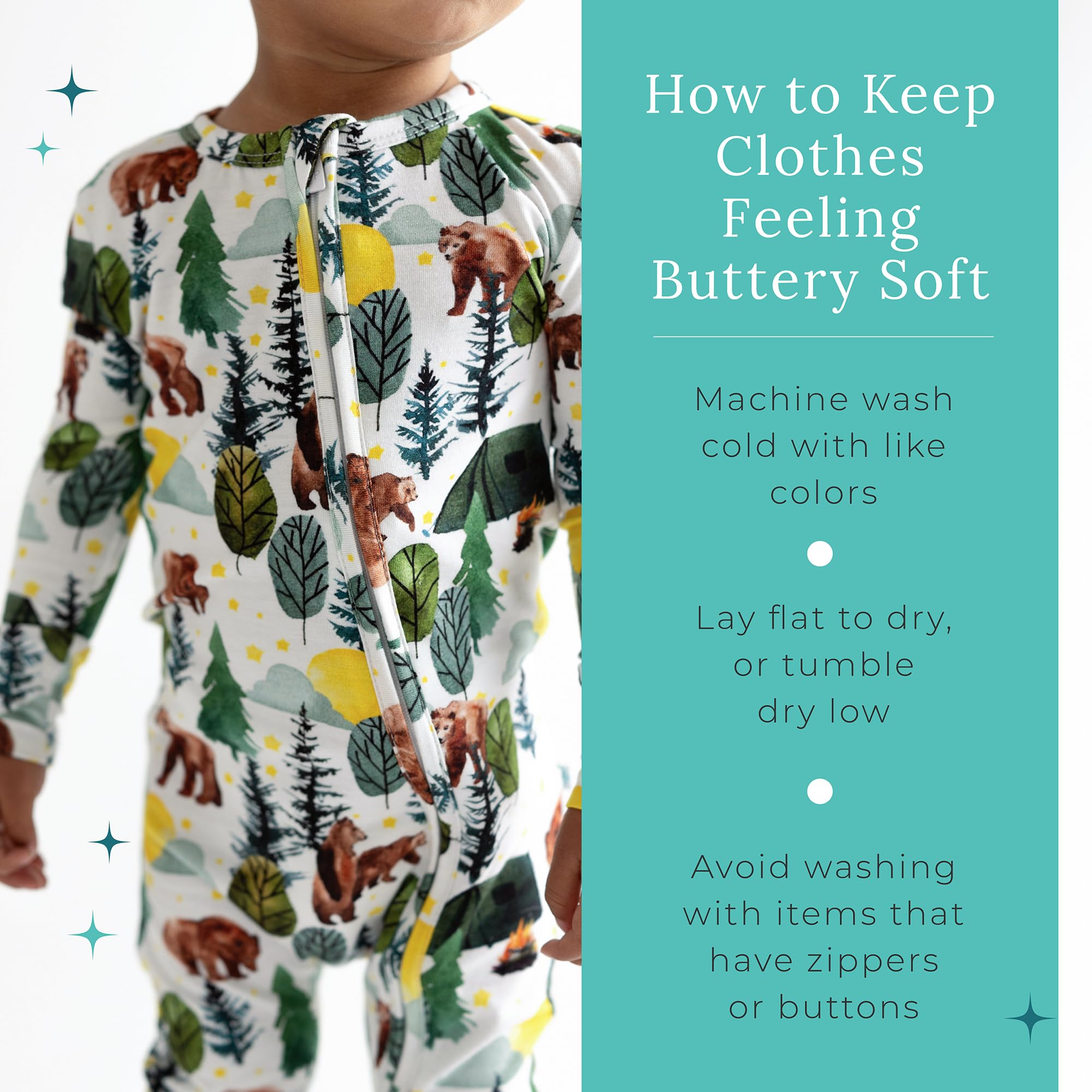 Posh Peanut Convertible Baby Sleepers - Boys Footless Baby Pajamas with 2 Way Zipper for Easy Diaper Changes - Archer, Newborn