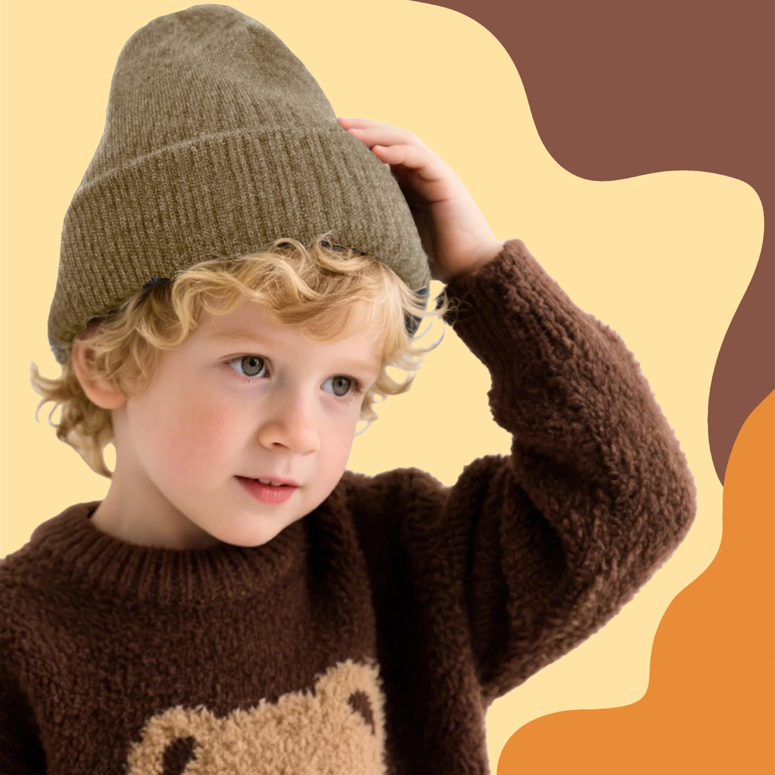 YMYDYFC Baby Beanie 3Pack Toddler Beanie Baby Winter Hats Boy&Girl 0-6Years
