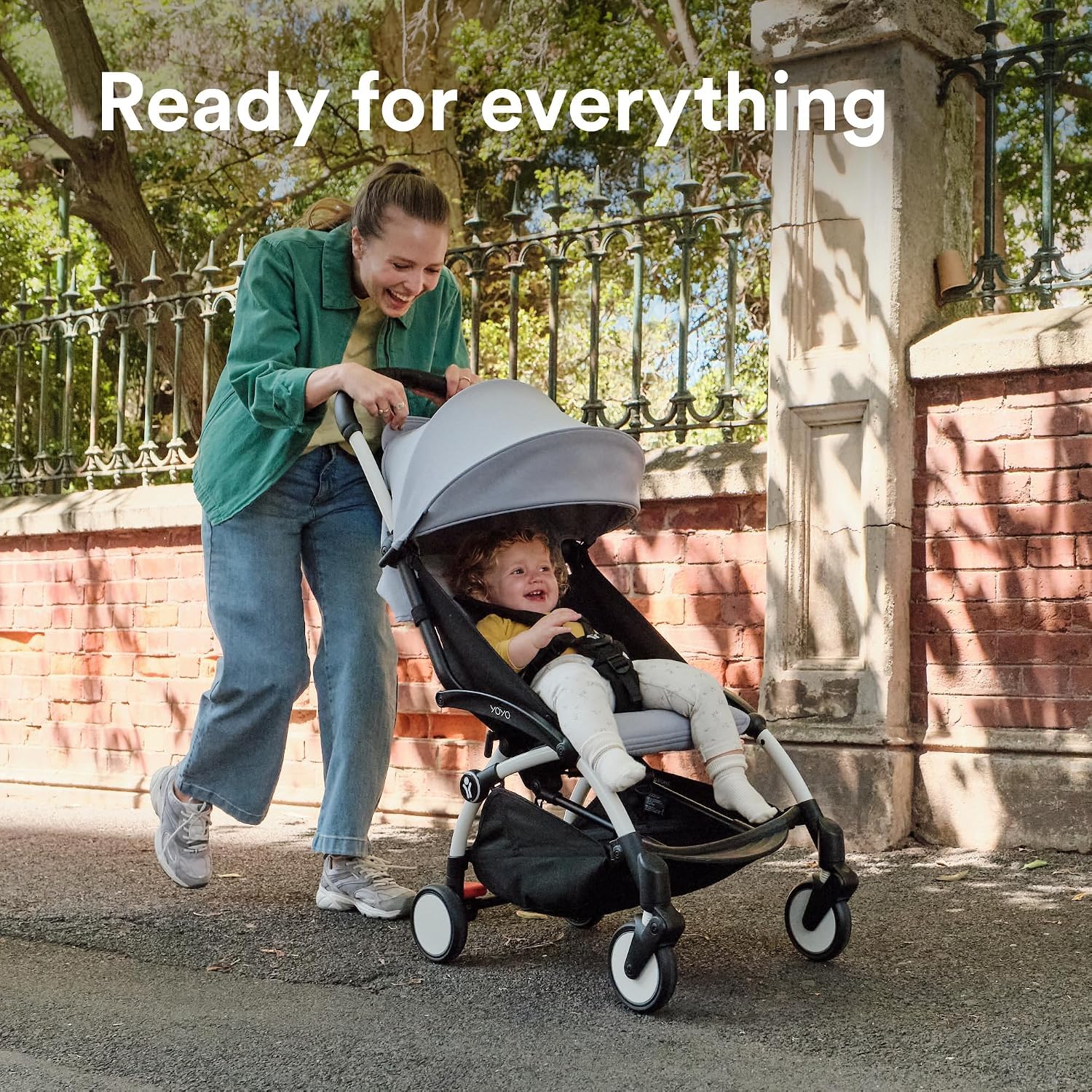 Stokke YOYO3 Travel Stroller from 6 Months, Easy Fold, Black/France Blue