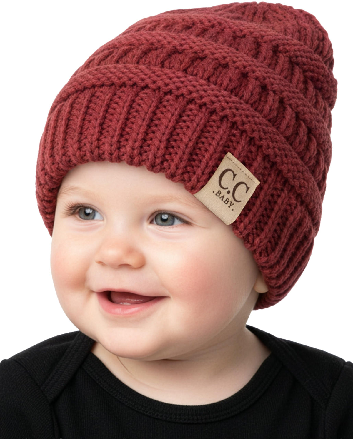 Funky Junque Baby Winter Hat – Cute Newborn Beanie, Infant Girl Hats 0–12 Months, Soft Knit Baby Beanies for Boys & Girls, Cozy Warm Stocking Stuffer Gift: Beige