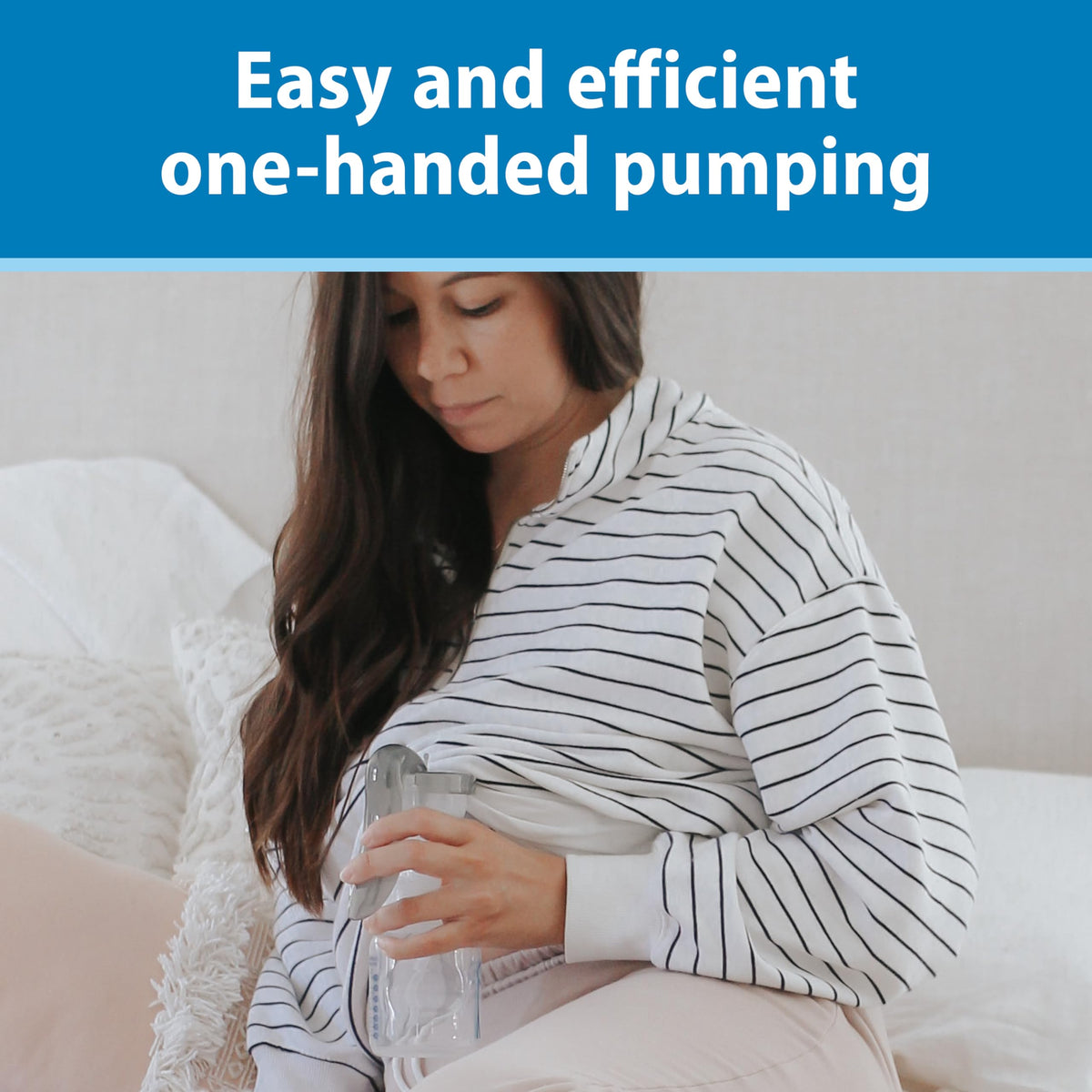 Dr. Brown’s Manual Breast Pump with SoftShape 100% Silicone Shield (B, 25mm flange) & Anti-Colic Options+ Wide-Neck Baby Bottle 5 oz/150 mL, with Level 1 Slow Flow Nipple
