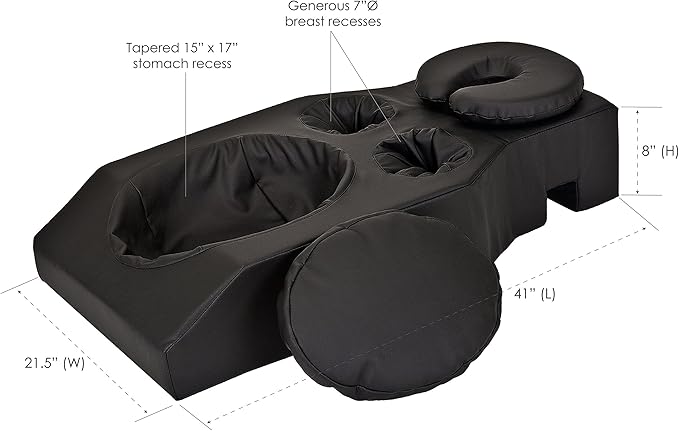 Earthlite Pregnancy Massage Cushion & Headrest - Full Body Pregnancy Bolster/Ideal After Breast Surgery & Lower Back Pain