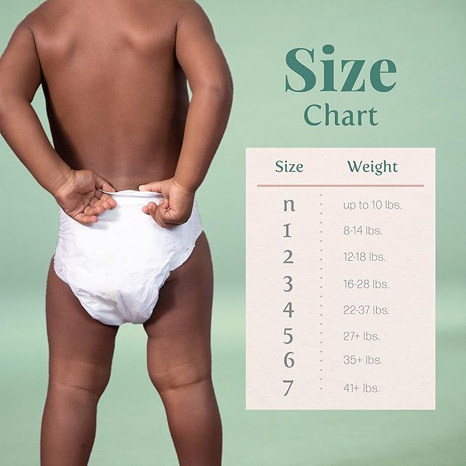 Earth & Eden Sensitive | Eco-Conscious & Hypoallergenic Diapers | Size 2 | 204 Count