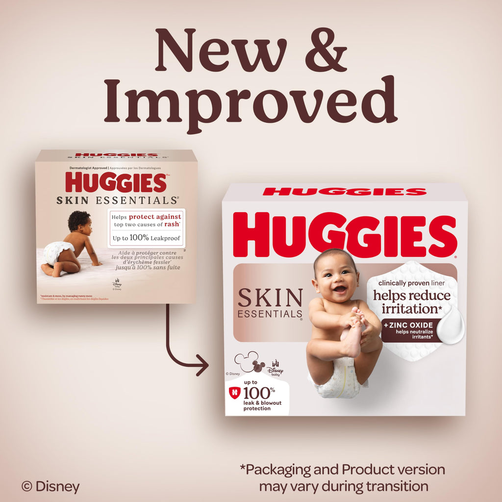 Huggies Skin Essentials Diapers Size 6, 108 Count (2 Packs of 54)