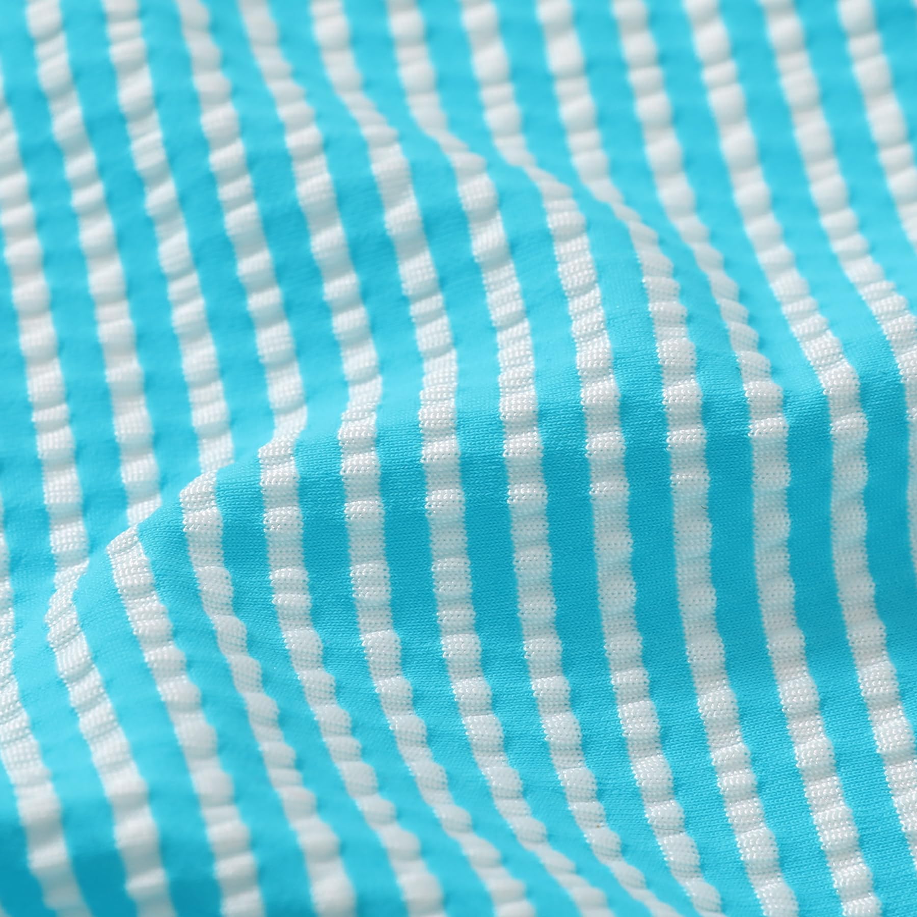 YOUNGER TREE Toddler Girls Two Pieces Swimsuit Color Block Stripe Swimwear Summer Beach Bathing Suit 18M-5T（Blue 18-24 Months）