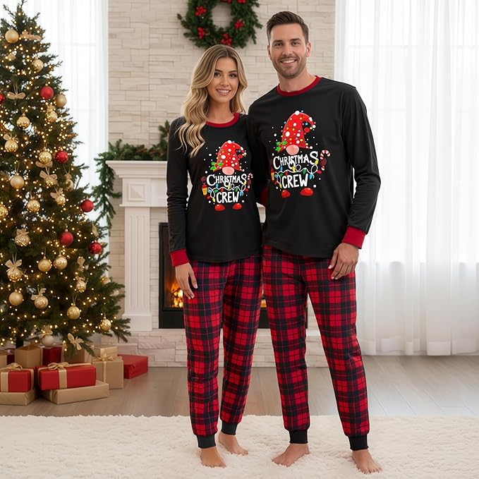Awoscut Family Christmas Pajamas Matching Pajamas for Family, Xmas PJs Sets Holiday Sleepwear