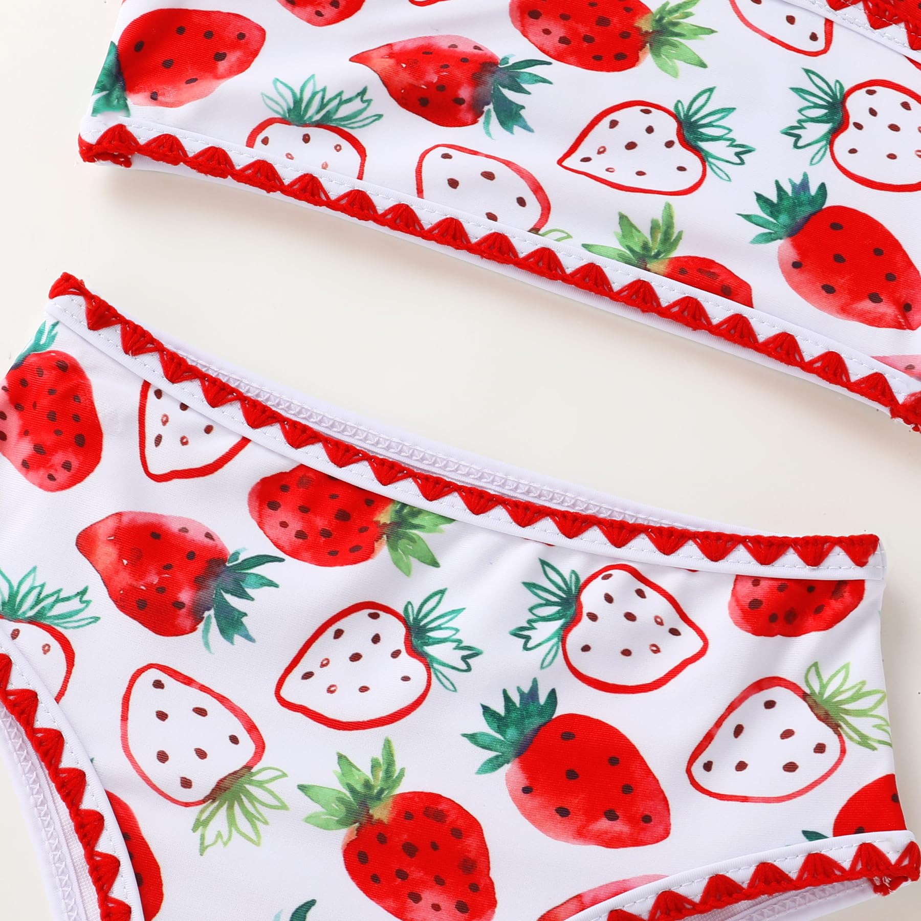 YOUNGER TREE Toddler Girls Two Pieces Swimsuit Color Block Stripe Swimwear Summer Beach Bathing Suit