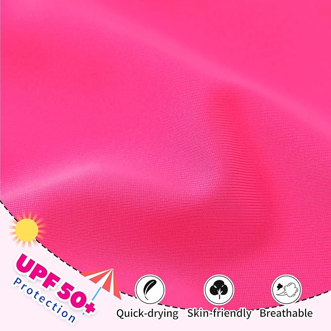YOUNGER TREE Toddler Swimsuit Girl Cute Stripe One-Piece Ruffle Swimwear Baby Girl Bathing Suits with Bow