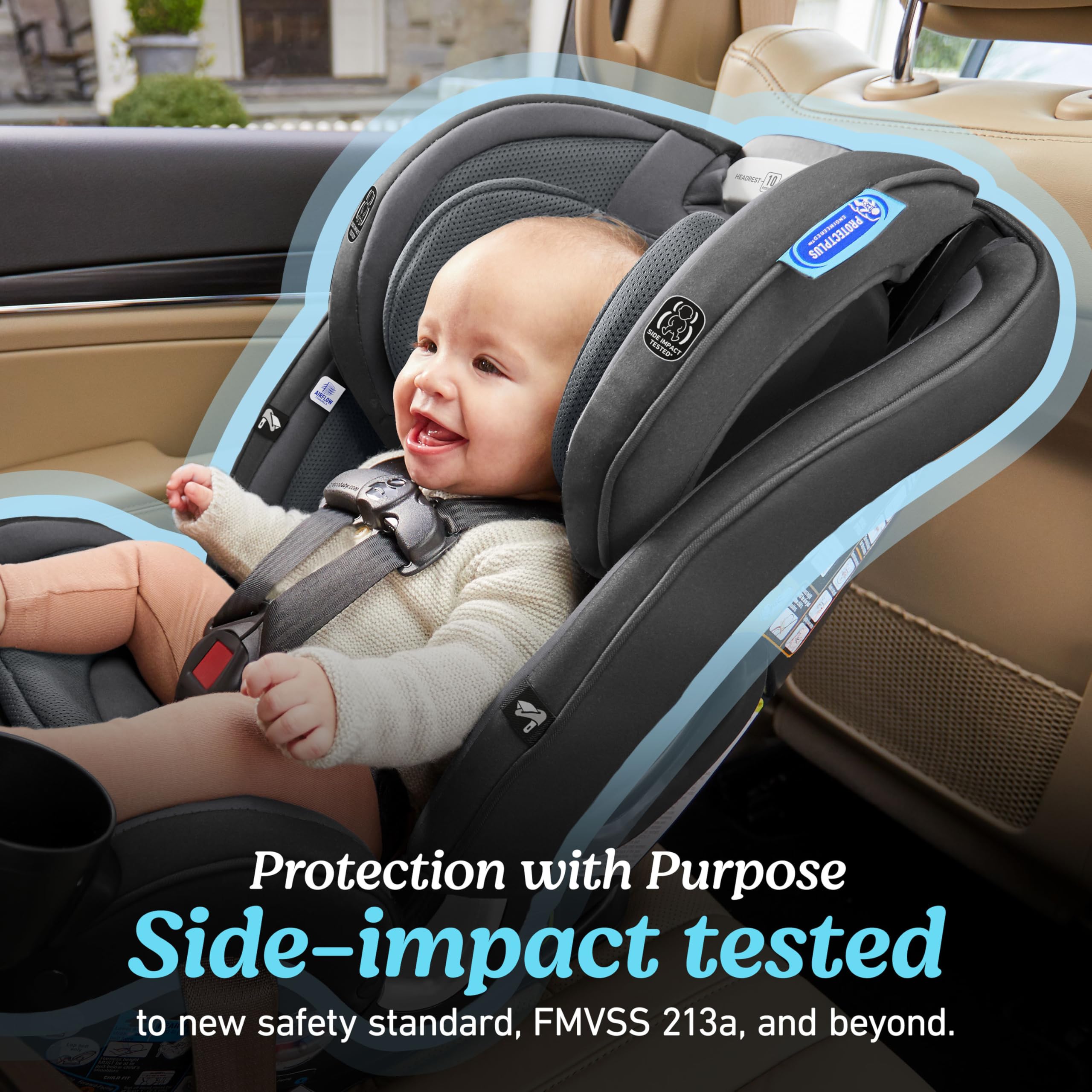Graco® SlimFit3 LX 3-in-1 Slim Car Seat, Rear Facing, Forward Facing to Highback Booster Car Seat, Katrina