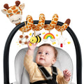 Stuffed Spiral Car Seat Baby Toys 6-12 Months, Infant Giraffe Sensory Toys Hanging Stroller Accessories, Newborn Shower Gifts for Baby Boys Girls Essentials | Cute Colorful Giraffe